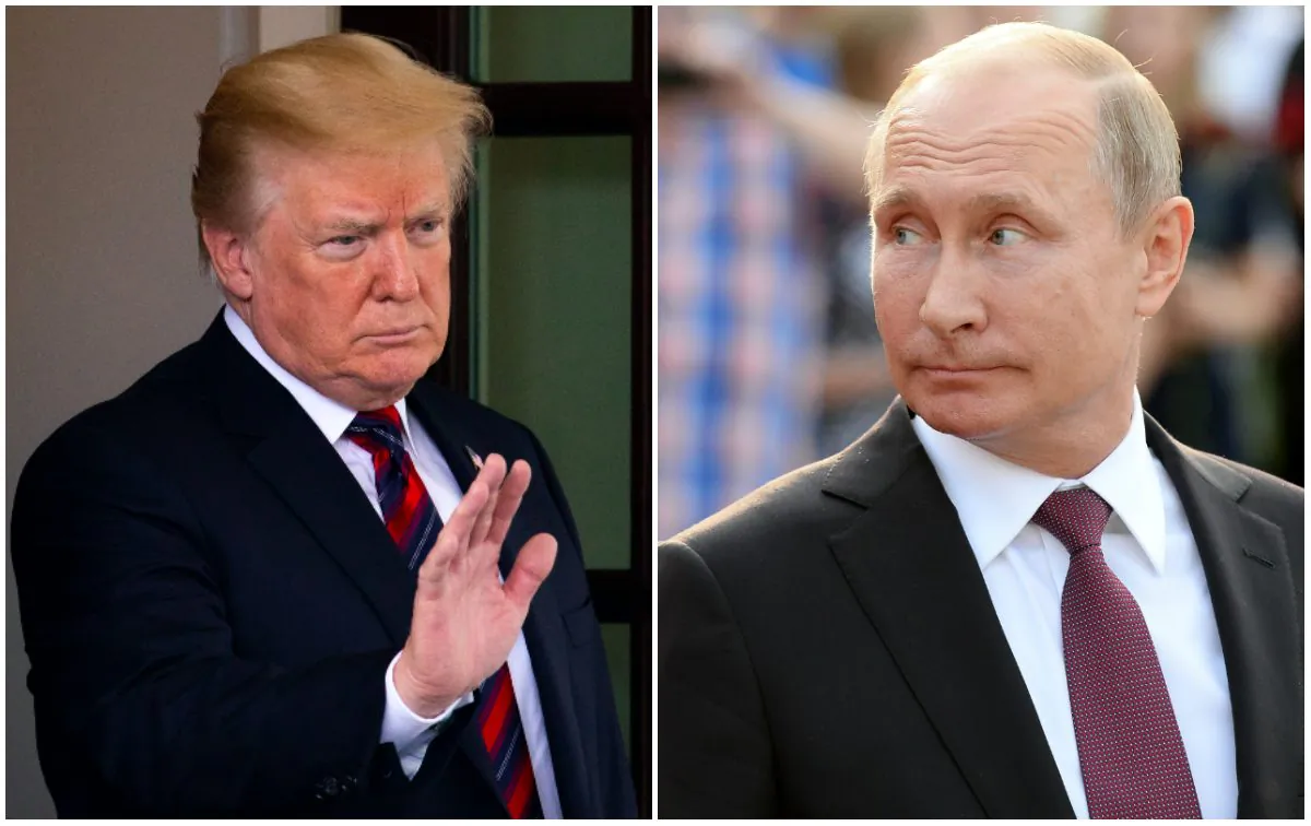 President Donald Trump and Russian President Vladimir Putin are set to meet in Helsinki on July 16, 2018. (Samira Bouaou/The Epoch Times and Thomas Kronsteiner/Getty Images)