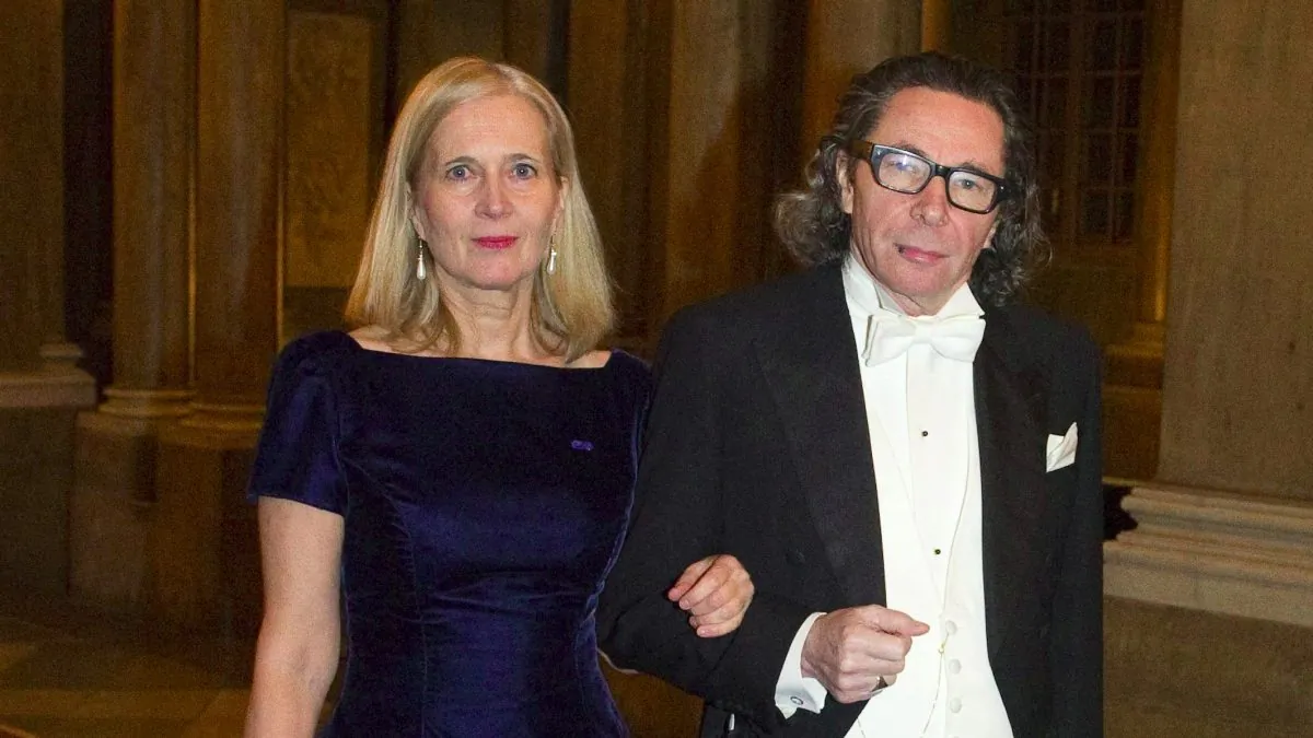 A picture taken on Dec. 11, 2011 shows Katarina Frostenson and her husband Jean-Claude Arnault arriving for the Kings Nobel dinner at the Royal Palace in Stockholm. (Henrik Montgomery/AFP/Getty Images)