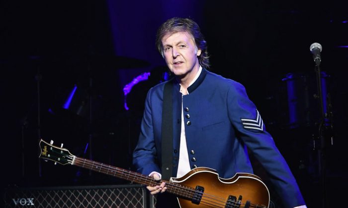 Paul McCartney in concert at American Airlines Arena on July 7, 2017, in Miami, Fla. (Gustavo Caballero/Getty Images)