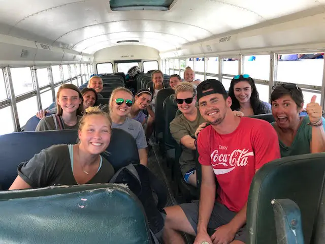 The 13 member missionary team from the Chapin United Methodist Church traveling in Haiti. (Courtesy of Emily Wheaton)