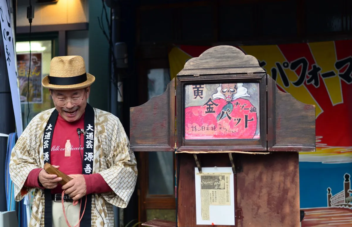 A kamishibai artist in Tokyo. (Aki Sato/CC-BY-SA-2.0)