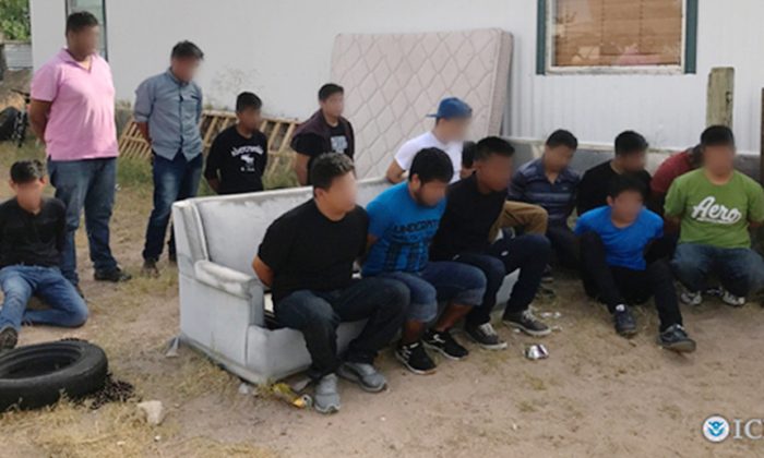 Special agents with U.S. Immigration and Customs Enforcement’s (ICE) Homeland Security Investigations (HSI) and agents with U.S. Border Patrol arrested 18 alien smugglers and seized cash, vehicles, and more than 1,000 pounds of marijuana last month in a joint effort. (ICE press release)