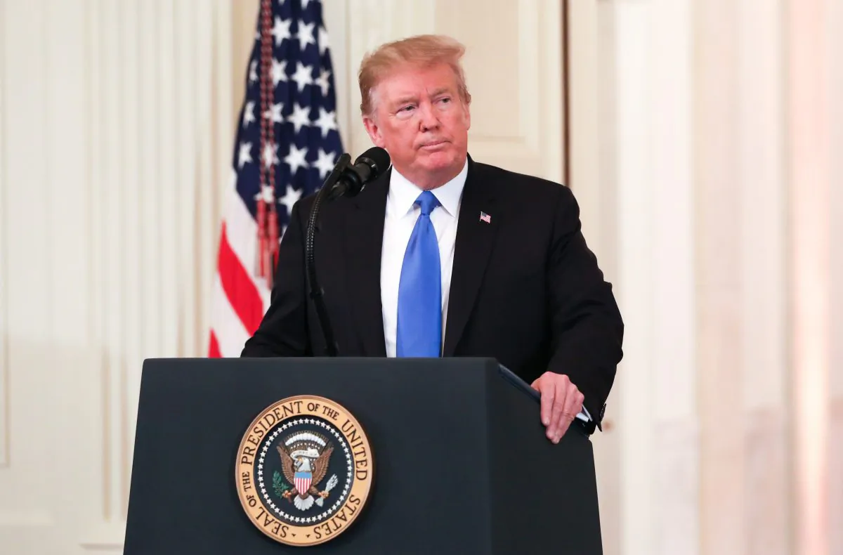 President Donald Trump in Washington on July 9, 2018. (Samira Bouaou/The Epoch Times)