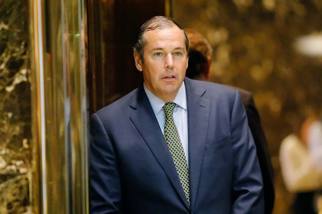 Ray Washburne, President and CEO of the Overseas Private Investment Corporation, arrives at the Trump Tower in New York on Nov. 17, 2016. (Eduardo Munoz Alvarez/AFP/Getty Images)