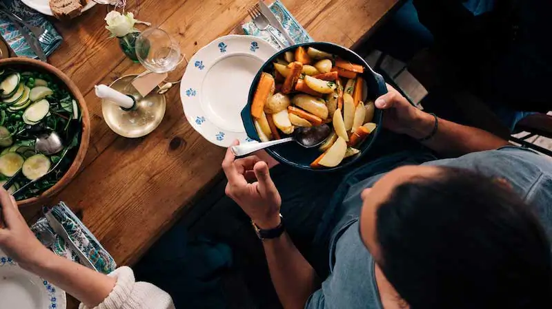 Starches are long chains of glucose that are found in grains, potatoes, and various foods.