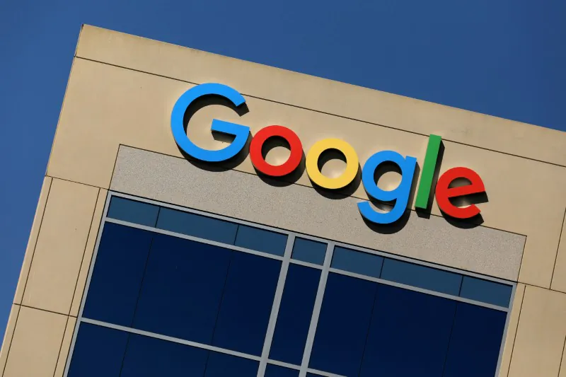 The Google logo is pictured atop an office building in Irvine, Calif., on August 7, 2017. (REUTERS/Mike Blake/File Photo)