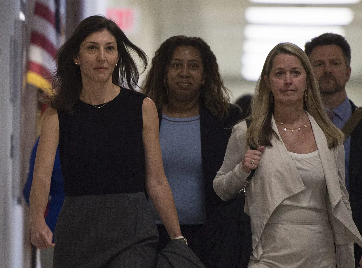 Lisa Page, former legal counsel to former FBI Deputy Director Andrew McCabe, arrives on Capitol Hill in Washington on July 13, 2018. (Andrew Caballero-Reynolds/AFP/Getty Images)