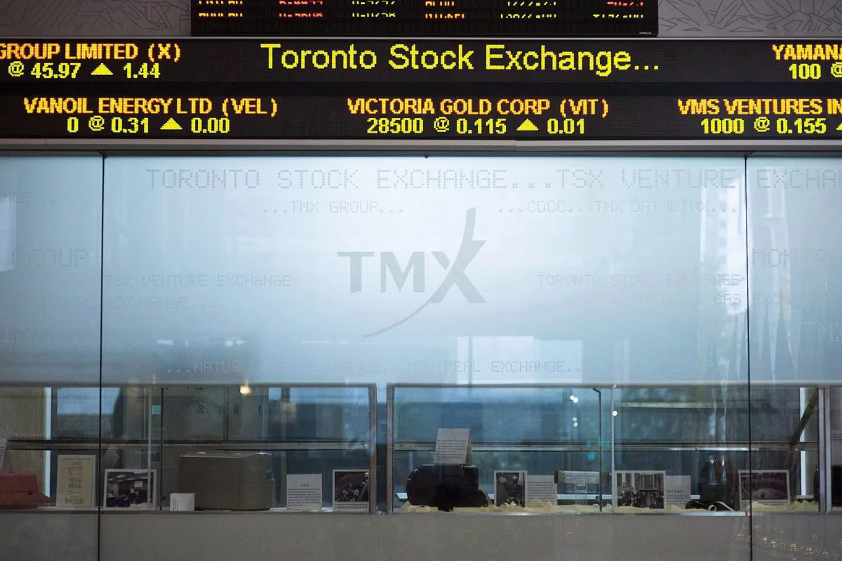 The Toronto Stock Exchange hit record highs July 10 and 12. (The Canadian Press/Aaron Vincent Elkaim)