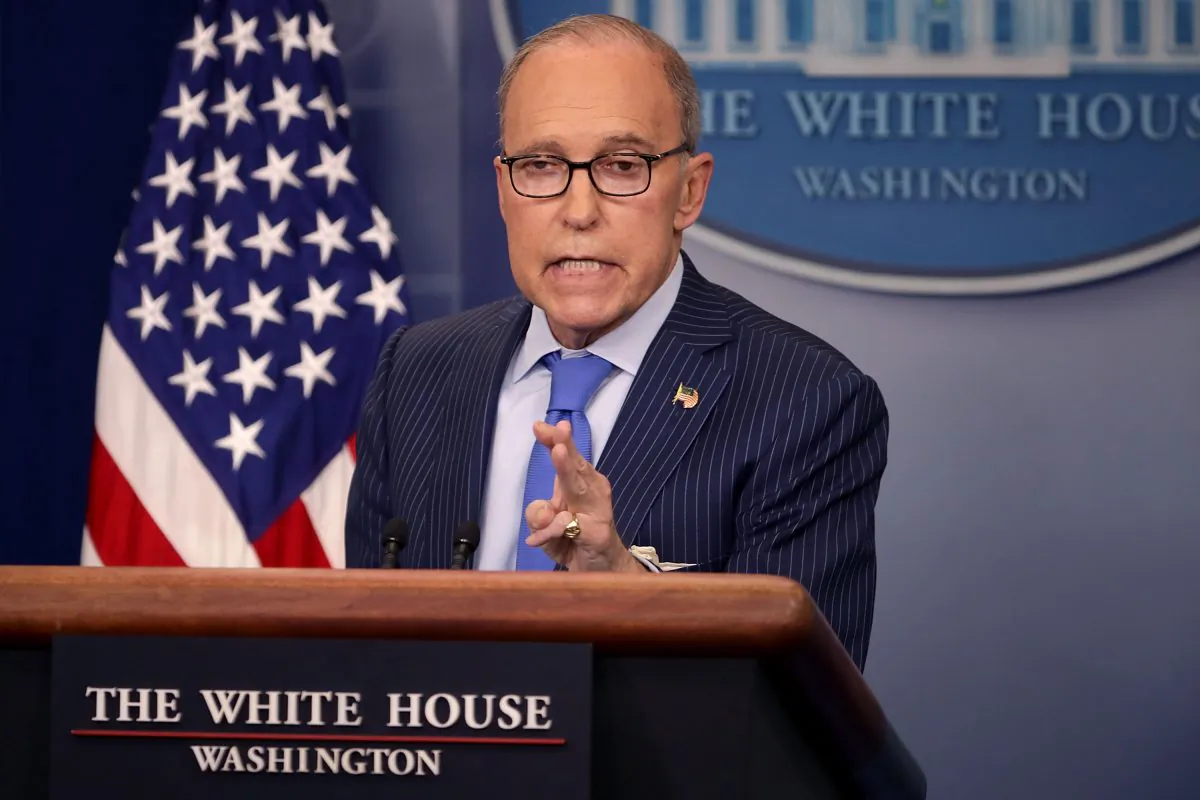 White House economic adviser Larry Kudlow holds a news briefing in the Brady Press Briefing Room at the White House in Washington, D.C. on June 6, 2018. (Chip Somodevilla/Getty Images)