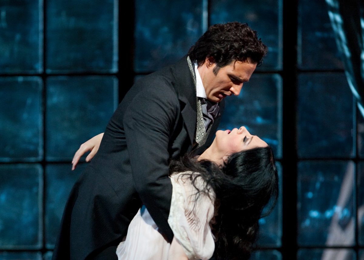 James Valenti as Alfredo and Angela Gheorghiu as Violetta in Giuseppe Verdi’s “La Traviata.” Why do so many sopranos die in opera? (Marty Sohl/ The Metropolitan Opera)