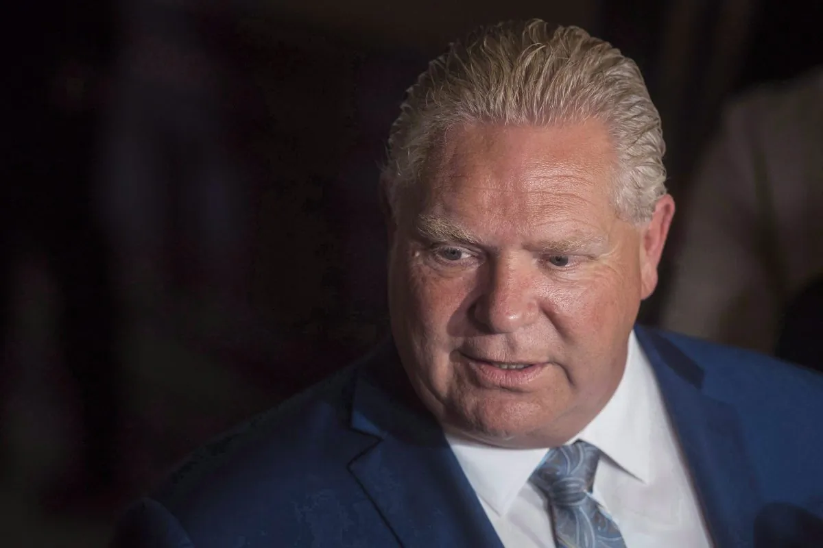 Ontario Premier Doug Ford says his government will consult parents before crafting Ontario's sex education curriculum. (THE CANADIAN PRESS/Tijana Martin)