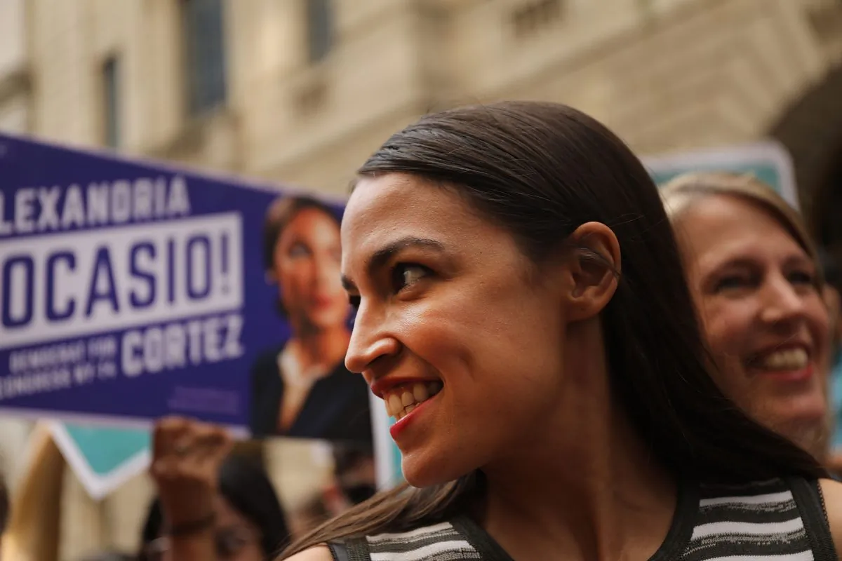 Congressional nominee Alexandria Ocasio-Cortez on July 12, 2018 in New York City. (Spencer Platt/Getty Images)