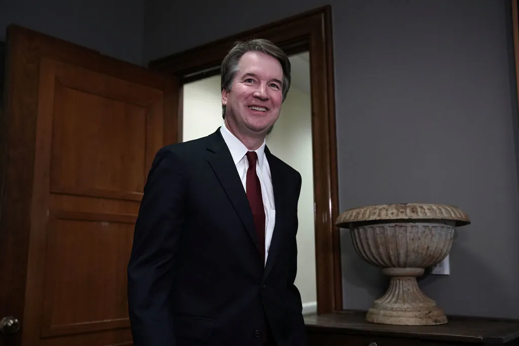 Supreme Court nominee Judge Brett Kavanaugh arrives at a meeting with Sen. Bob Corker (R-Tenn.) on Capitol Hill on July 18, 2018. (Alex Wong/Getty Images)