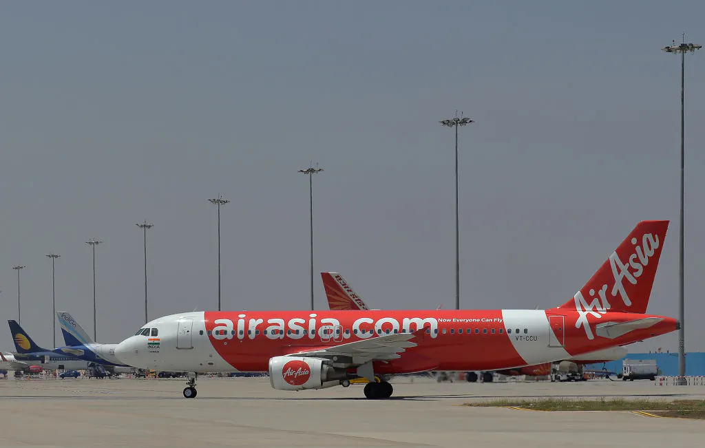 A file photo shows an AirAsia plane. (Manjunath Kiran/AFP/Getty Images)