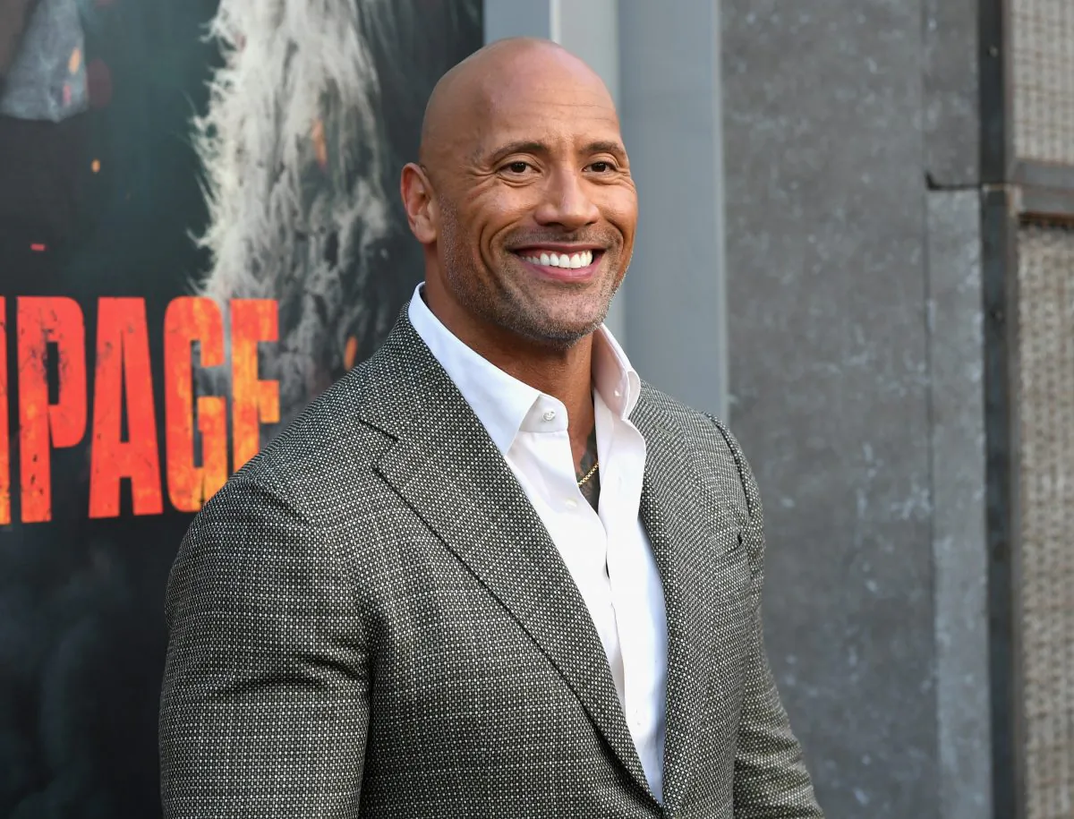 Dwayne Johnson attends the premiere of Warner Bros. Pictures' "Rampage" in Los Angeles on April 4, 2018. (Kevin Winter/Getty Images)