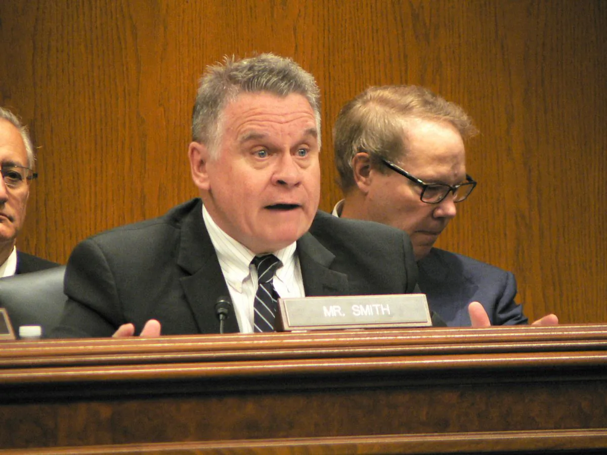 Rep. Chris Smith (R-N.J.) speaks a hearing of the Congressional-Executive Commission on China regarding the human rights crisis in Xinjiang, China, on July 26, 2018 in Washington. (Jennifer Zeng/Epoch Times)