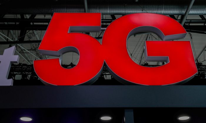 A 5G sign is seen during the Mobile World Congress in Barcelona, Spain February 28, 2018. (REUTERS/Yves Herman/File Photo)