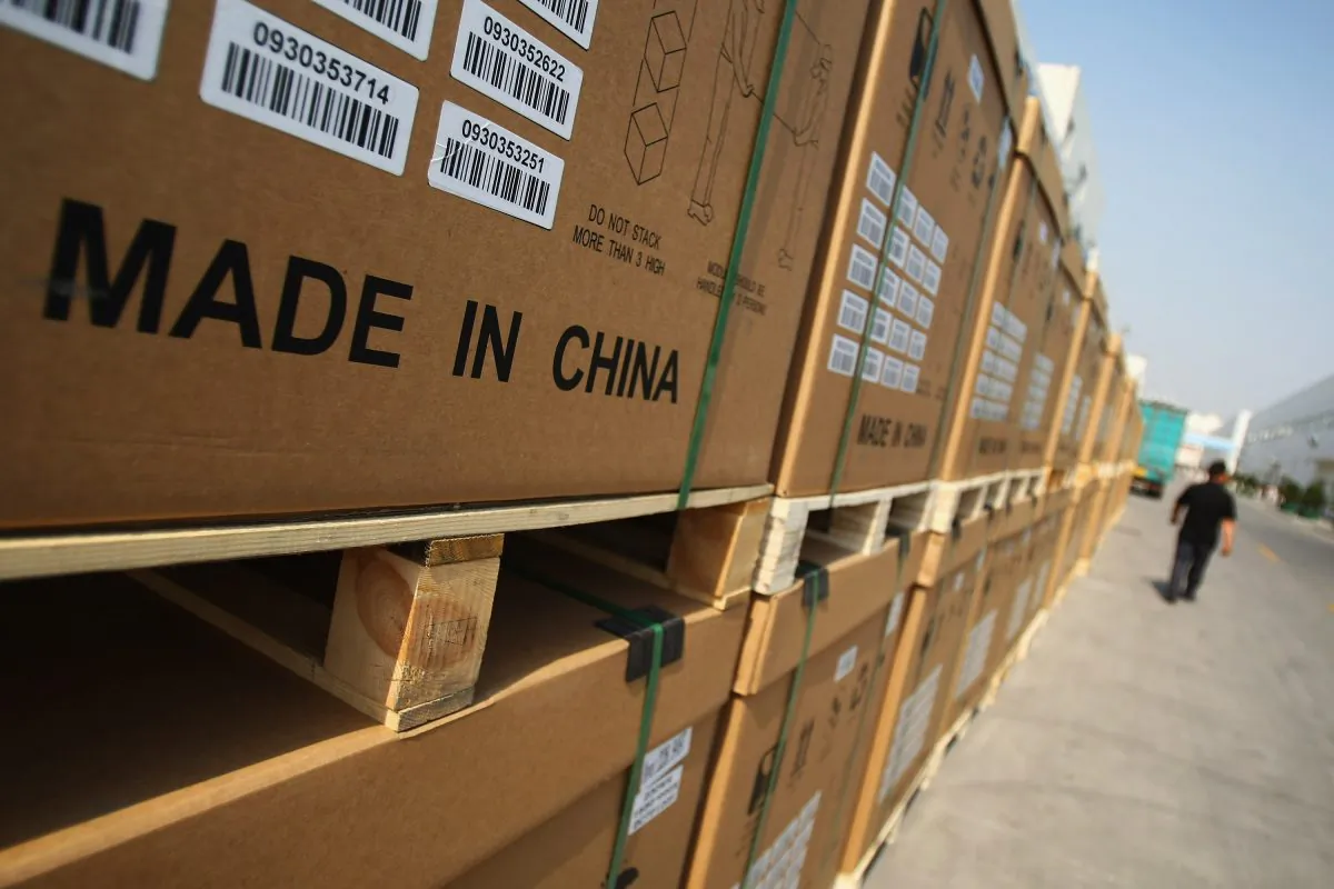 Photoelectric board products at a manufacturing plant in Baoding City, Hebei Province, on June 24, 2009. (Feng Li/Getty Images)