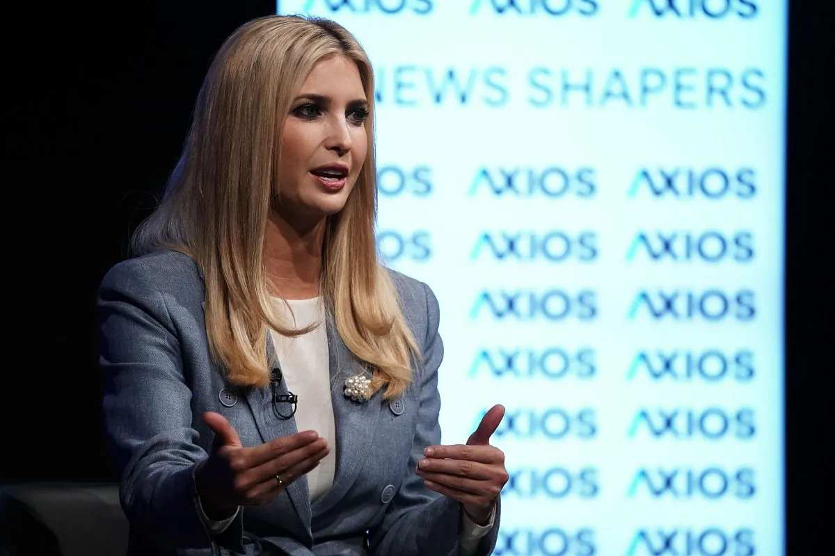 Ivanka Trump, White House adviser and daughter of President Donald Trump, speaks during an Axios360 News Shapers event at the Newseum in Washington on Aug. 2, 2018. (Alex Wong/Getty Images)