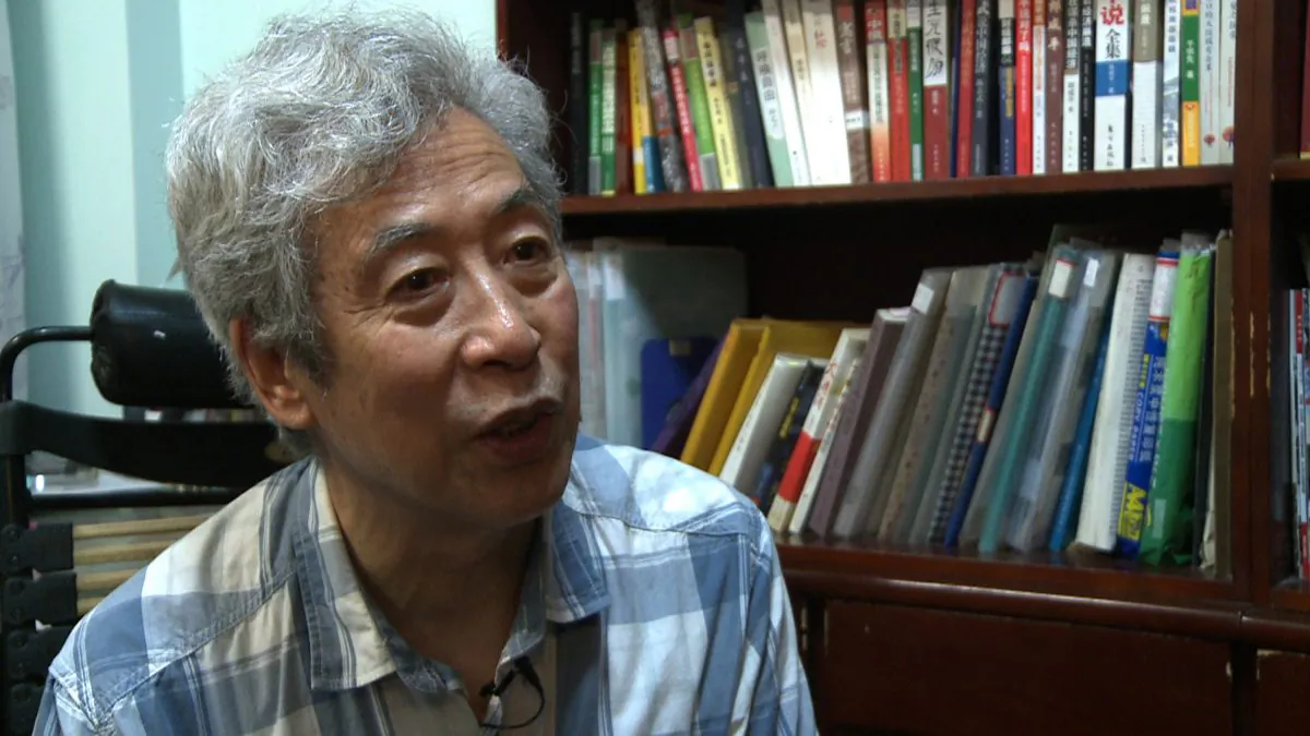 Former professor Sun Wenguang in his home in Jinan City, Shandong Province, on Aug. 28, 2013. (Tania Lee/AFP/Getty Images)