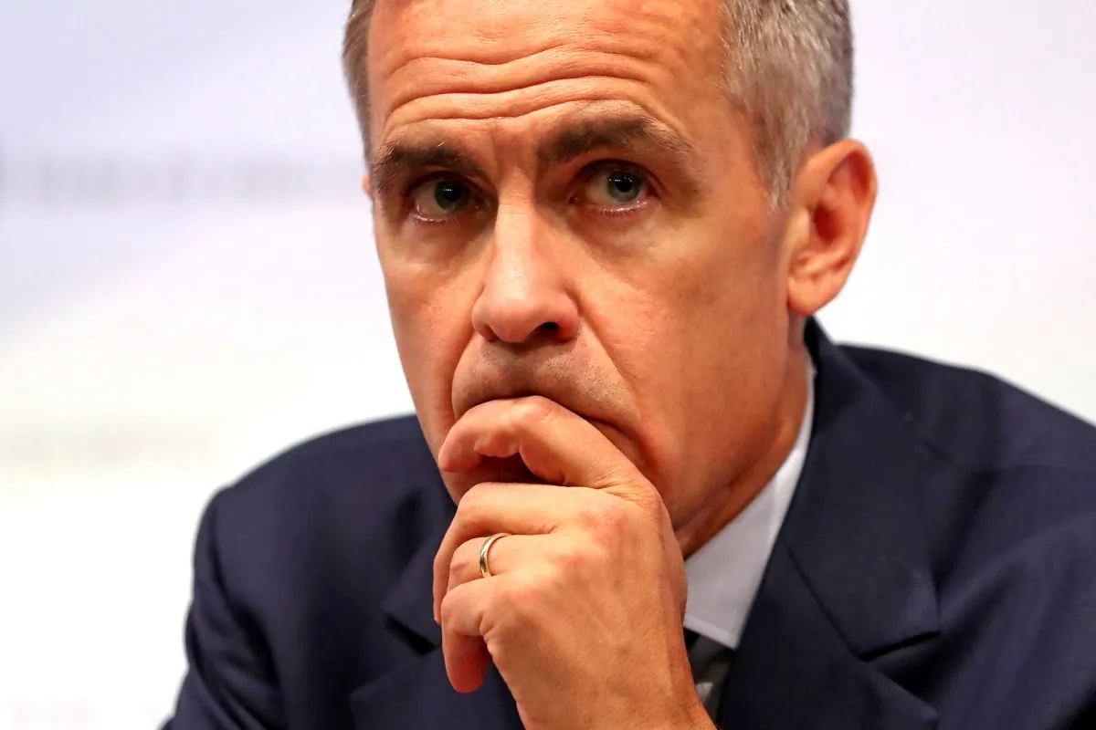 Bank of England Governor Mark Carney speaks during the central bank's quarterly Inflation Report news conference in London, Britain, Aug. 2, 2018. (Daniel Leal-Olivas/Pool via Reuters/File Photo)