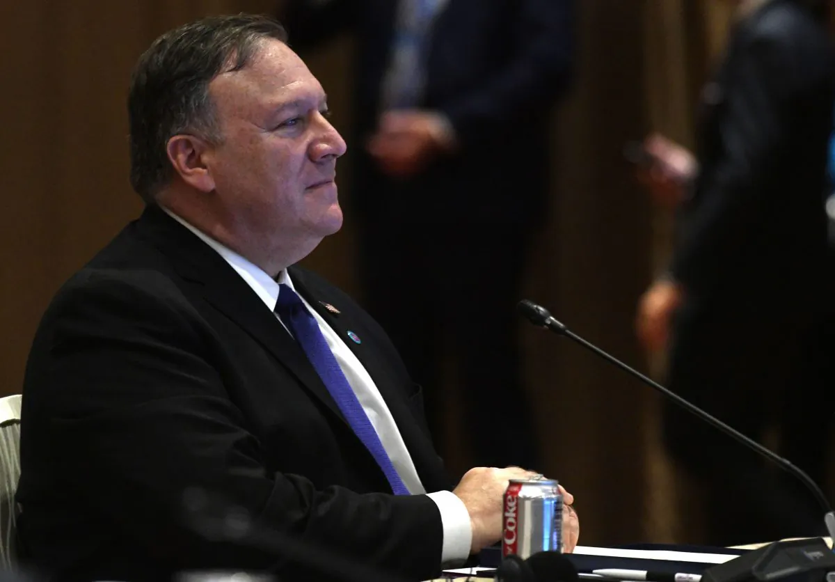 U.S. Secretary of State Mike Pompeo attends the 51st Association of Southeast Asian Nations (ASEAN) - US Ministerial Meeting in Singapore on Aug. 3, 2018. (Roslan Rahman/AFP/Getty Images)