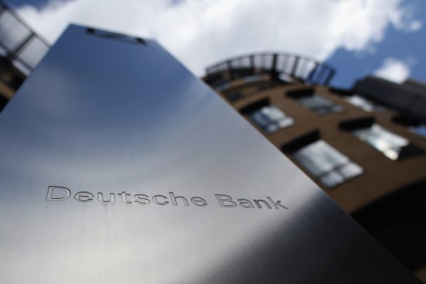 A general view of Deutsche Bank on Sept. 5, 2011 in London, England.