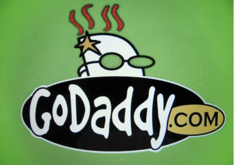 The logo for internet company GoDaddy Inc. is shown on a computer screen in this illustration photo in Encinitas, Calif., on May 3, 2016. (Mike Blake/Reuters)