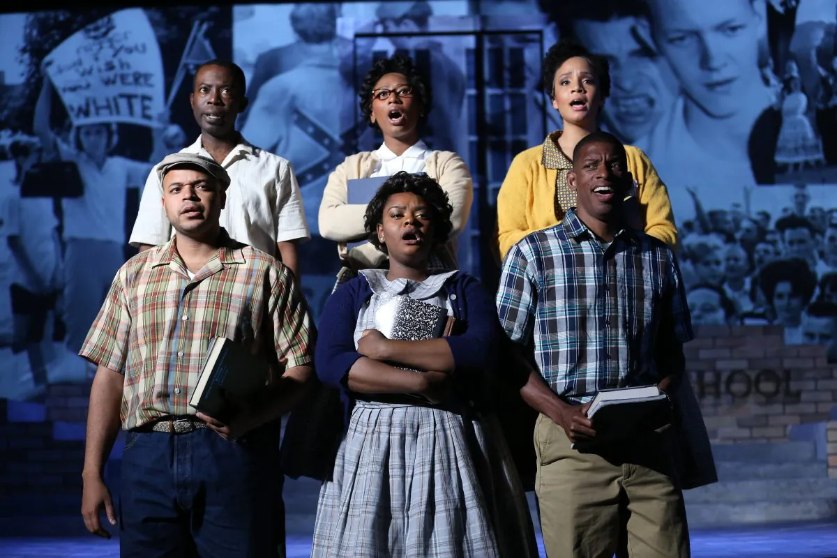 The cast of “Little Rock,” a new musical, now at New York’s Sheen Center for Culture and Thought. (Carol Rosegg)