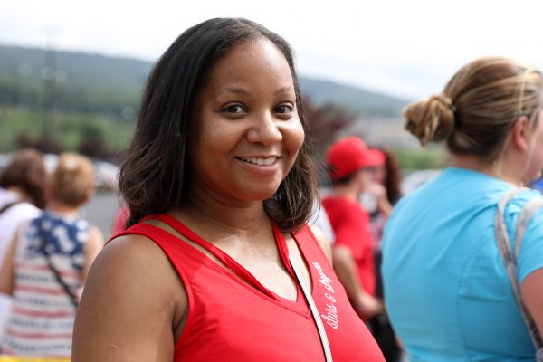 Shakerra Powell before a Make America Great Again rally in Wilkes-Barre, Pa., on Aug. 2, 2018. Samira Bouaou/The Epoch Times