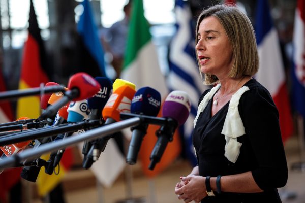 High Representative of the EU for Foreign Affairs and Security Policy, and Vice President of the European Commission Federica Mogherini arrives at the Council of the European Union on the first day of the European Council leaders' summit on June 28, 2018 in Brussels, Belgium. (Jack Taylor/Getty Images)