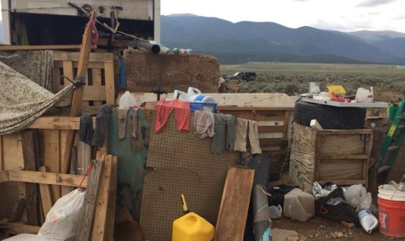 The three mothers of the 11 malnourished children found living in a filthy New Mexico compound were arrested and charged. (Taos County Sheriff’s Office)