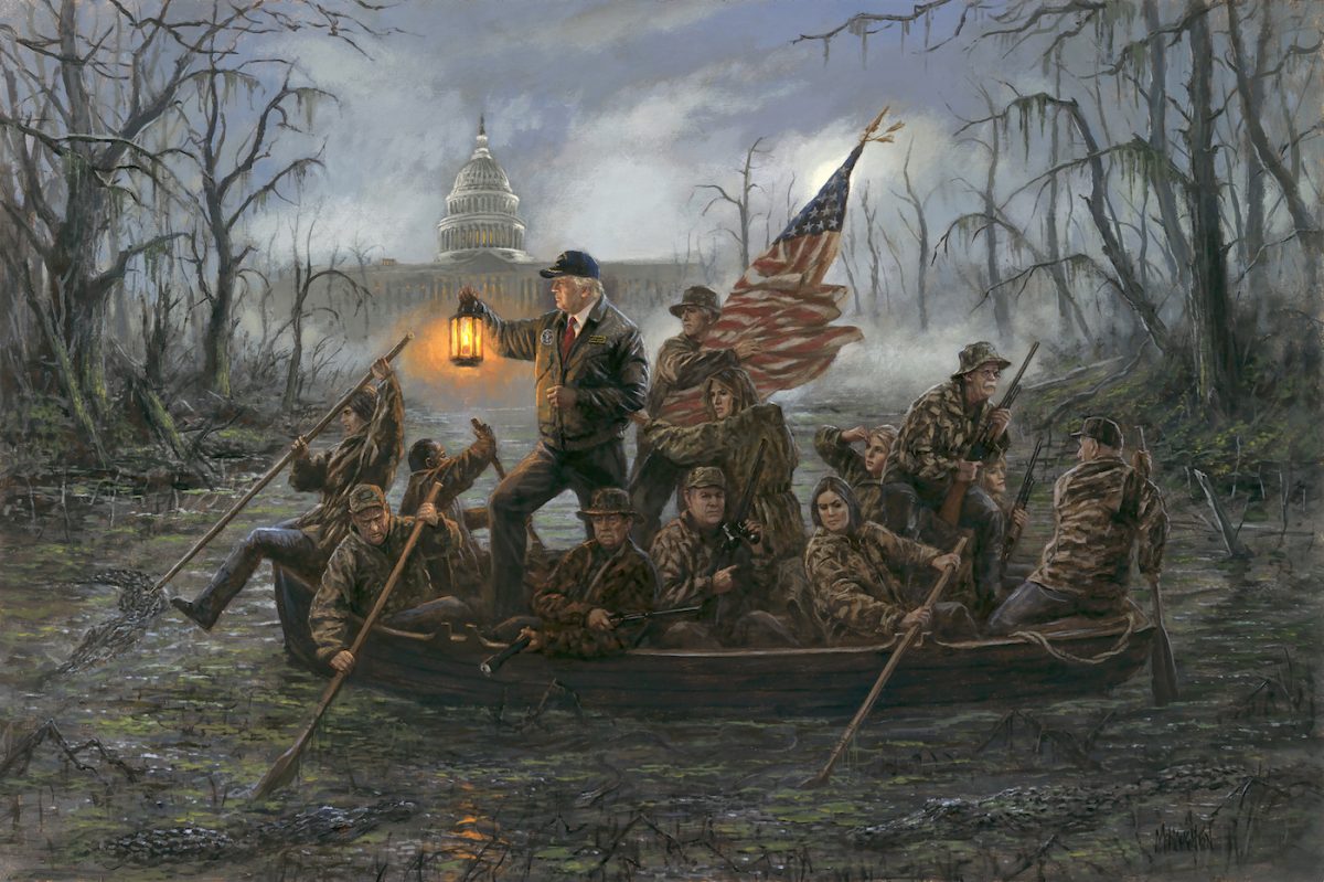 "Crossing the Swamp" by Jon McNaughton.  (JonMcNaughton.com)