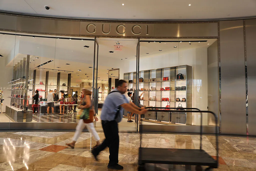People walk through a shopping mall in lower Manhattan in New York City on July 27, 2018 . (Spencer Platt/Getty Images)