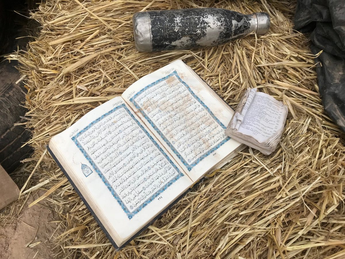 Personal articles are shown at the compound in rural New Mexico on Aug. 10, 2018. (Andrew Hay/Reuters)
