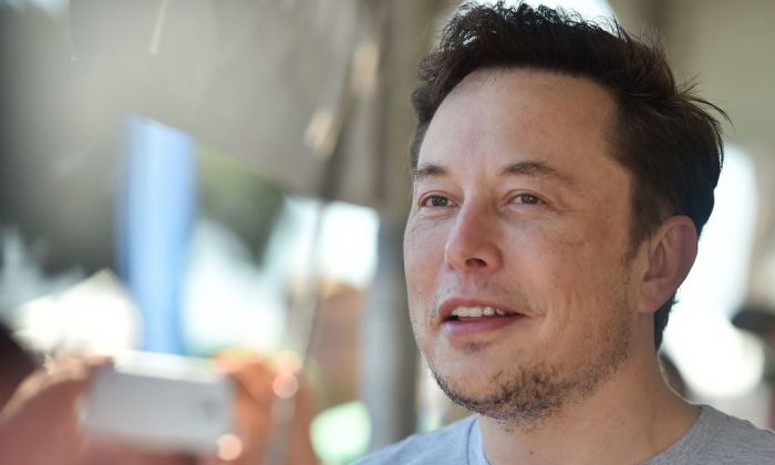 SpaceX, Tesla, and The Boring Company founder Elon Musk attends the 2018 SpaceX Hyperloop Pod Competition, in Hawthorne, Calif., on July 22, 2018. (Robyn Beck/AFP/Getty Images)