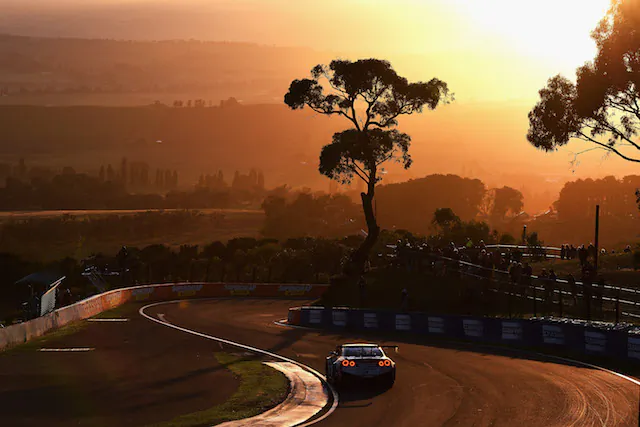 Rick Kelly drives the #1 Nismo Athlete Global Team Nissan GT-R Nismo GT3 during the Bathurst 12 Hour Race at Mount Panorama in Bathurst, NSW in Australia on Feb. 7, 2016. (Daniel Kalisz/Getty Images)