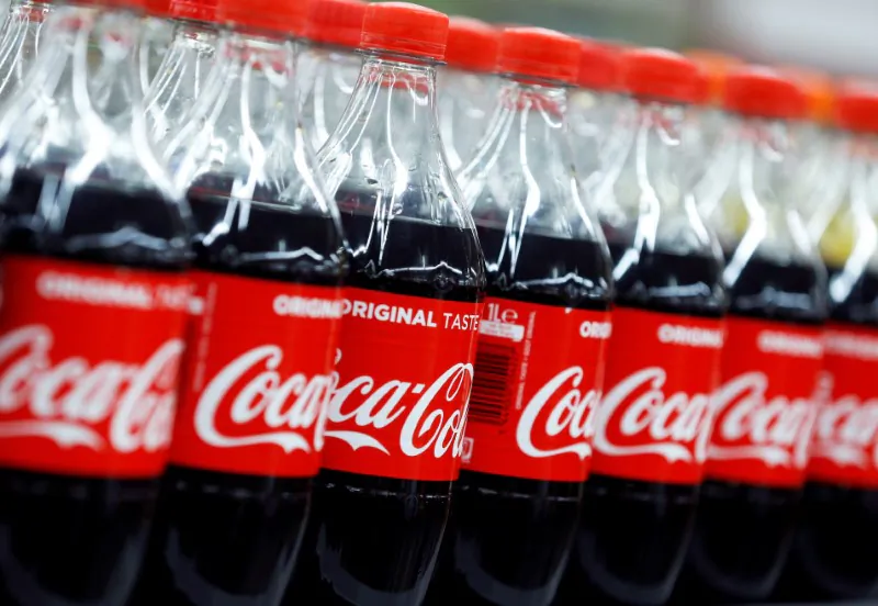 Bottles of Coca-Cola at a Carrefour Hypermarket store in Montreuil near Paris on Feb. 5, 2018. (Regis Duvignau/Reuters)