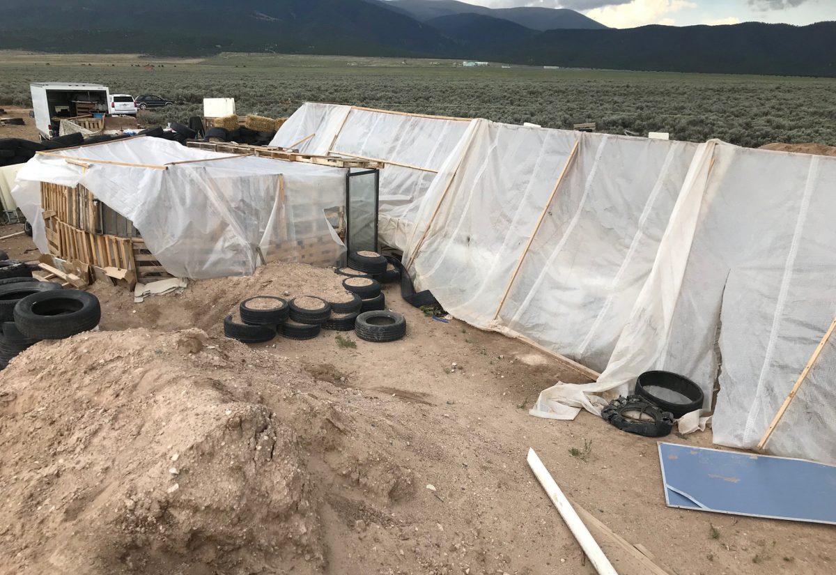 A view of the compound near Amalia, N.M., on Aug. 10, 2018, where 11 children were taken in protective custody after a raid by authorities.