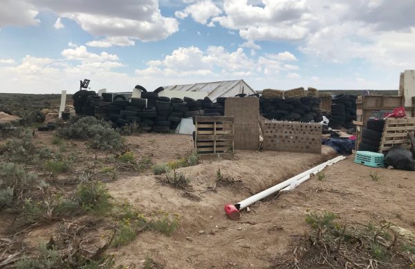 A view of the compound near Amalia, N.M., on Aug. 10, 2018, where 11 children were taken in protective custody after a raid by authorities.