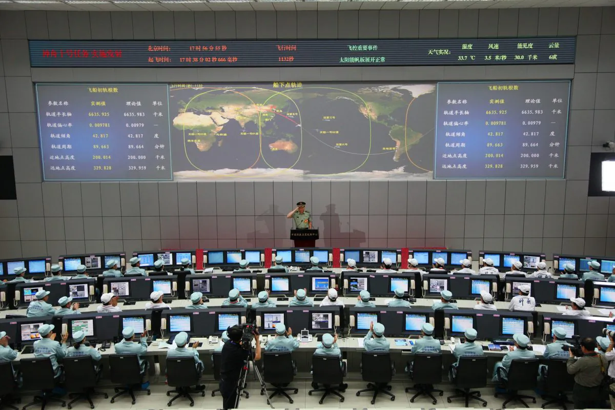 The Jiuquan space center in the Gobi Desert in Jiuquan, northwest China's Gansu Province, on June 11, 2013. (AFP/AFP/Getty Images)