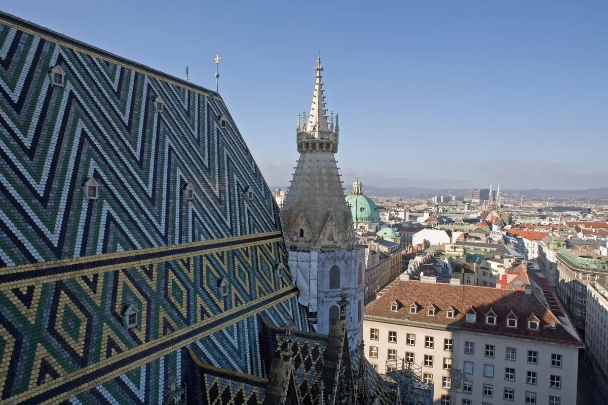 The view from the bell tower of St. Stephen's Cathedral in Stephansplatz, Vienna, in this file photo. (Scott Barbour/Getty Images)