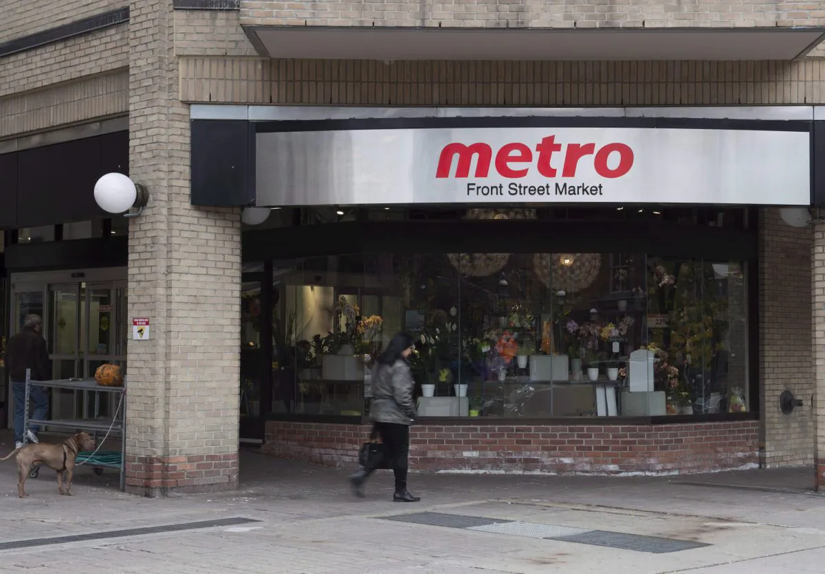 Metro Inc. said to expect higher food costs in the near future due to tariffs. (The Canadian Press/Doug Ives)
