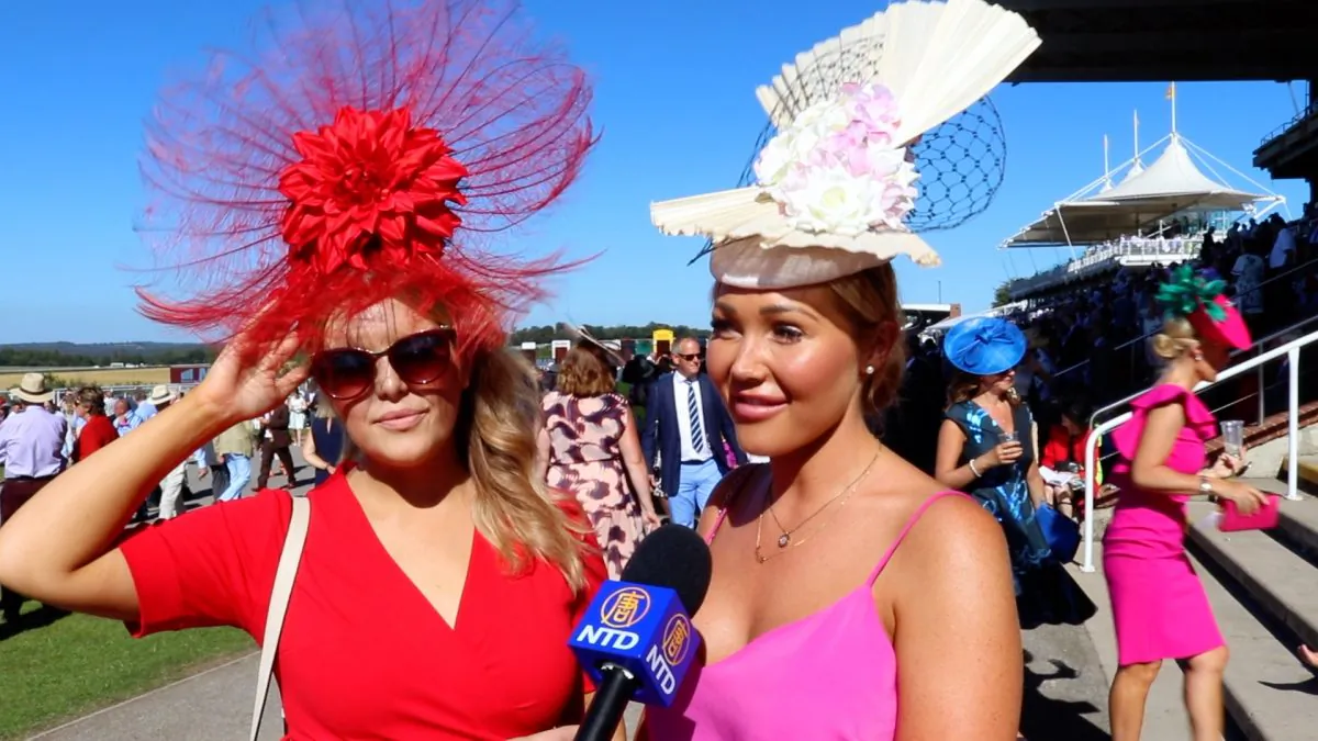 “Glorious Goodwood” Ladies’ Day. (Screenshot/NTD Television)