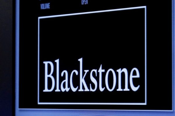 The logo of Blackstone Group.
