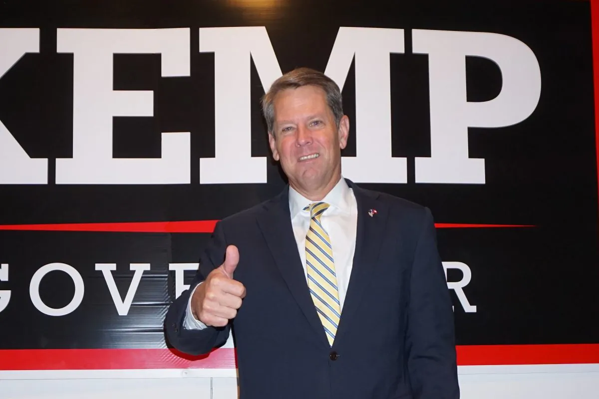 Georgia Secretary of  State and Republican nominee for governor, Brian Kemp, in Atlanta, Georgia on Aug. 10, 2018. (Joan Wang/Epoch Times)