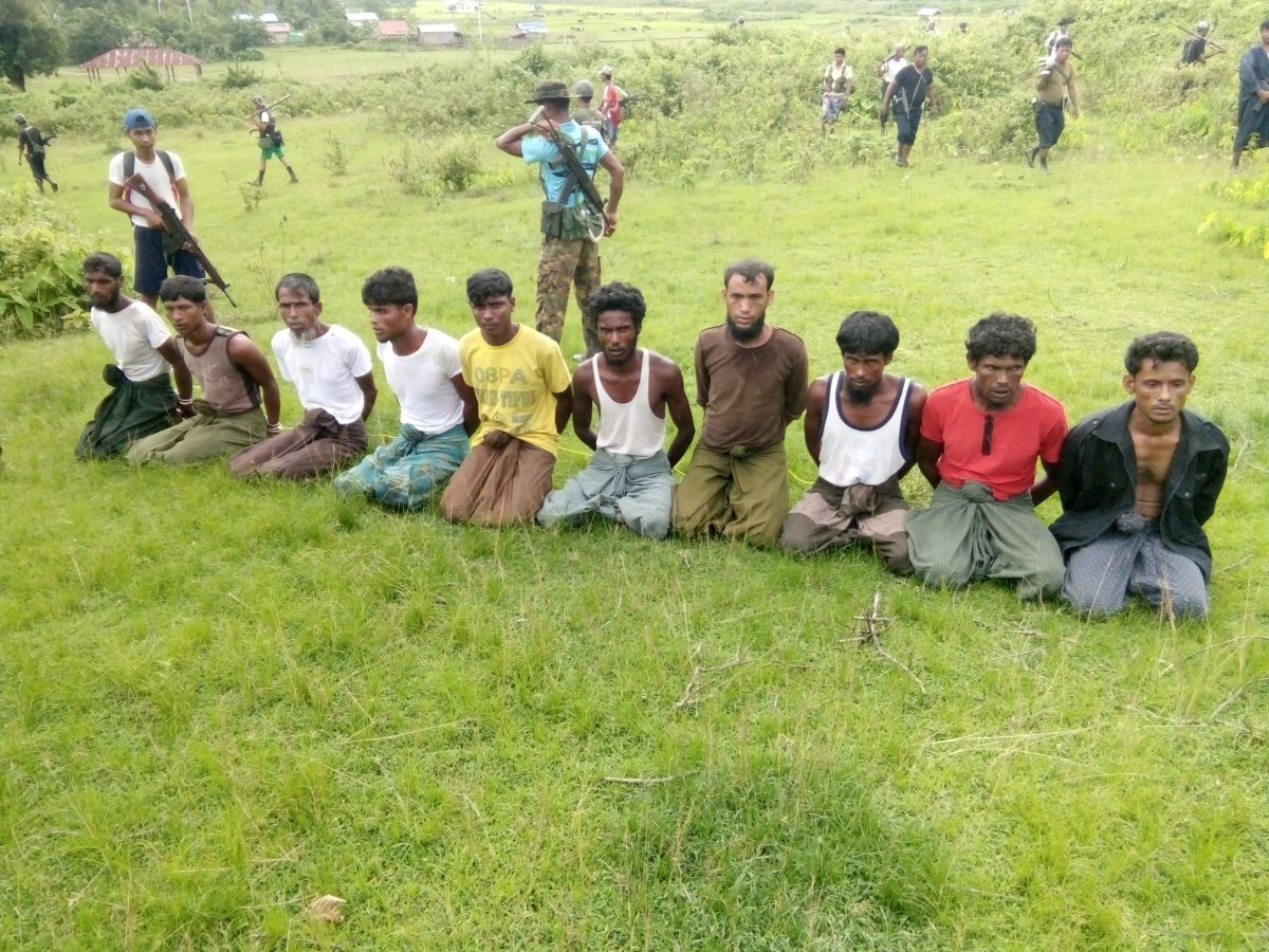 Rohingya men shortly before they were killed by security forces