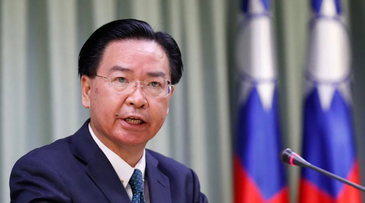 Taiwan Foreign Minister Joseph Wu attends a news conference in Taipei, Taiwan, on Aug, 21, 2018. (Reuters/Stringer)