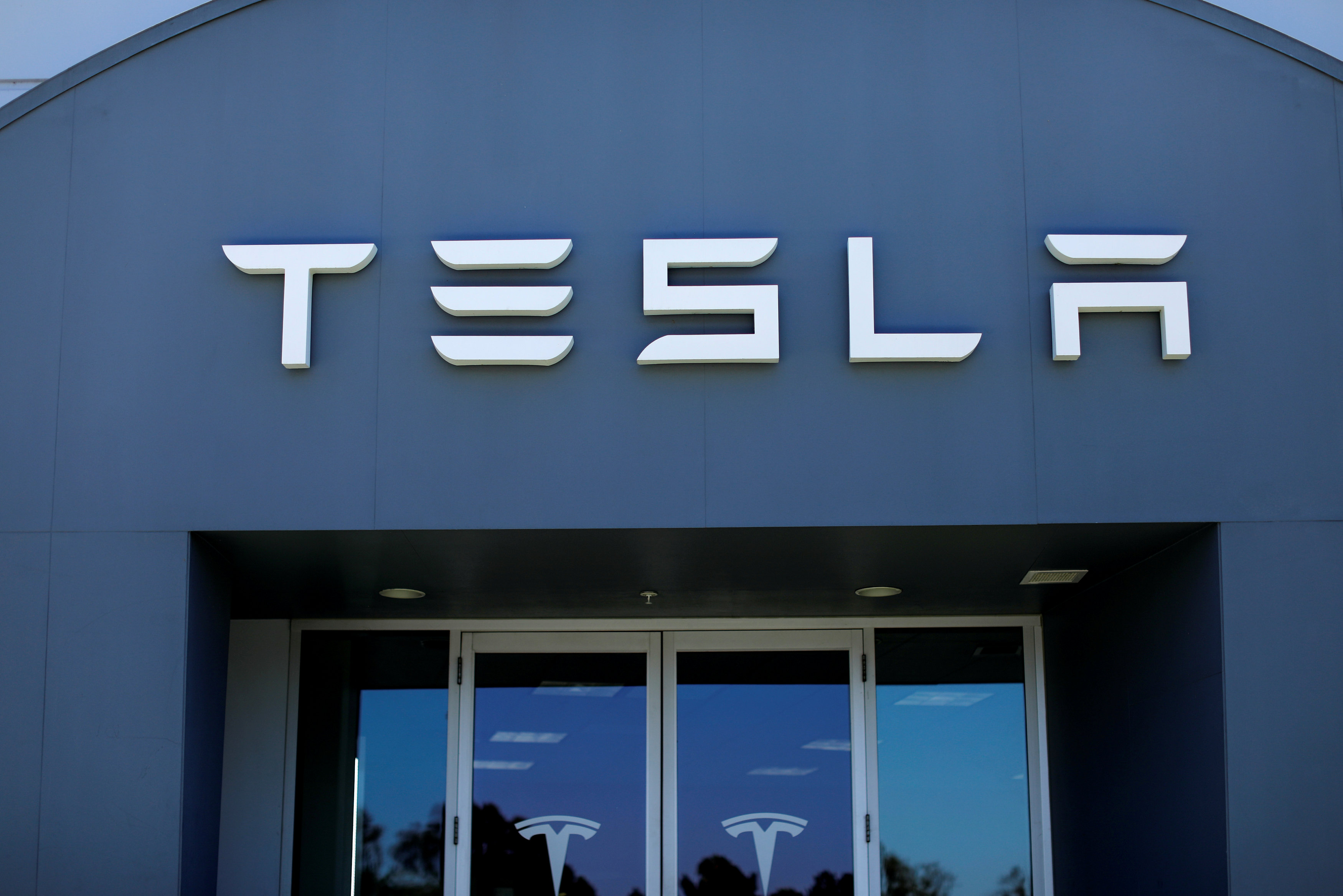 A Tesla sales and service center.