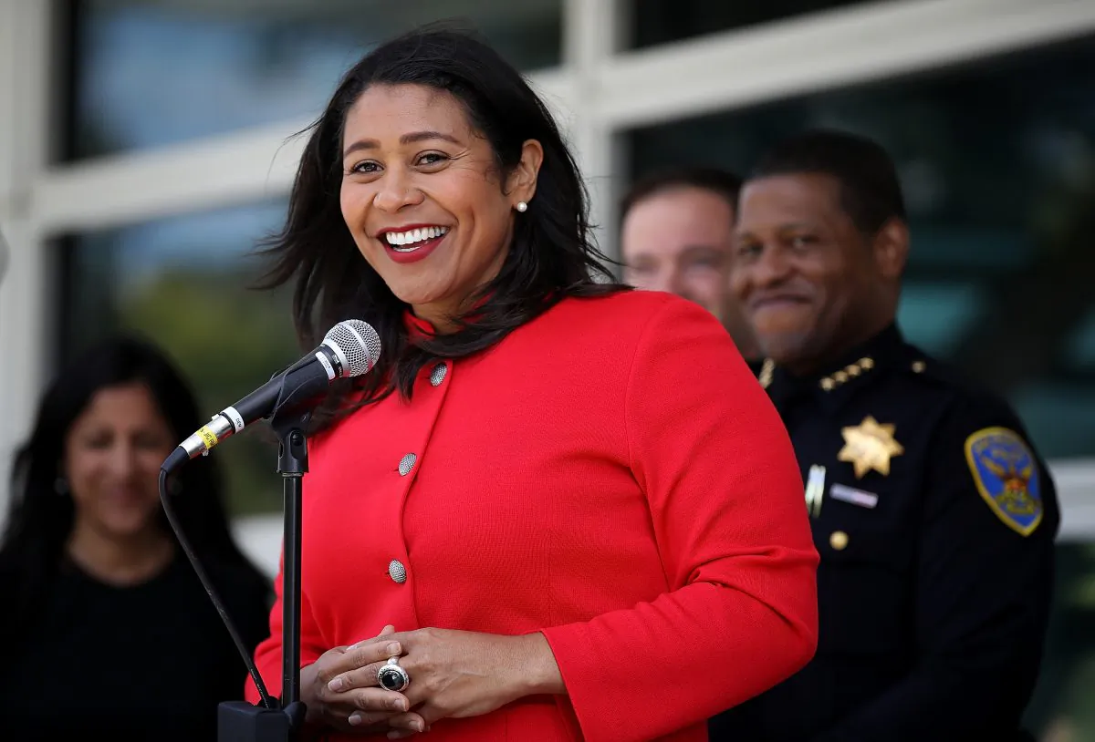 San Francisco Mayor London Breed in San Francisco on July 12, 2018. (Justin Sullivan/Getty Images)